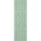 Ekena Millwork True Fit PVC Center X-Board Farmhouse Fixed Mount Shutters, Seaglass , 15W x 68H, PR TFP107FH15X068SG - alternate 7